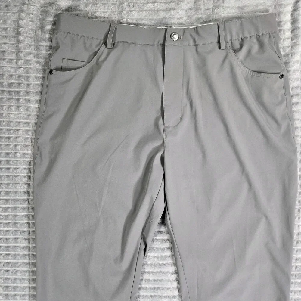 Mens Black Clover Live Lucky Gray Pants 36x33